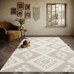 Alfombra Prisma tejido plano beige 1.60 x 2.30 Exterior