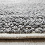 Alfombra Cinder 1.60 x 2.30 100 % reciclada lavable Gris - Imagen 3