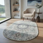 Alfombra Ovalada 0.90 x 1.50 clasica ( 527)