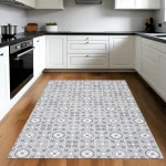 Piso Vinilico mosaico gris/ blanco  2.00 de ancho - Imagen 3