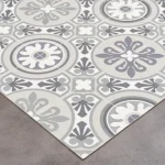 Piso Vinilico mosaico gris/ blanco  2.00 de ancho - Imagen 2