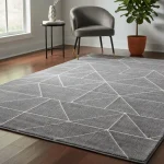Alfombra Play 1.60 X 2.30 Microfibra Soft Touch gris oscuro