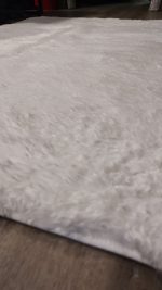Alfombra Alpaca lisa blanca 1.40 x 2.00