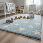 Alfombra infantil estrellas 1.00 x 1.50