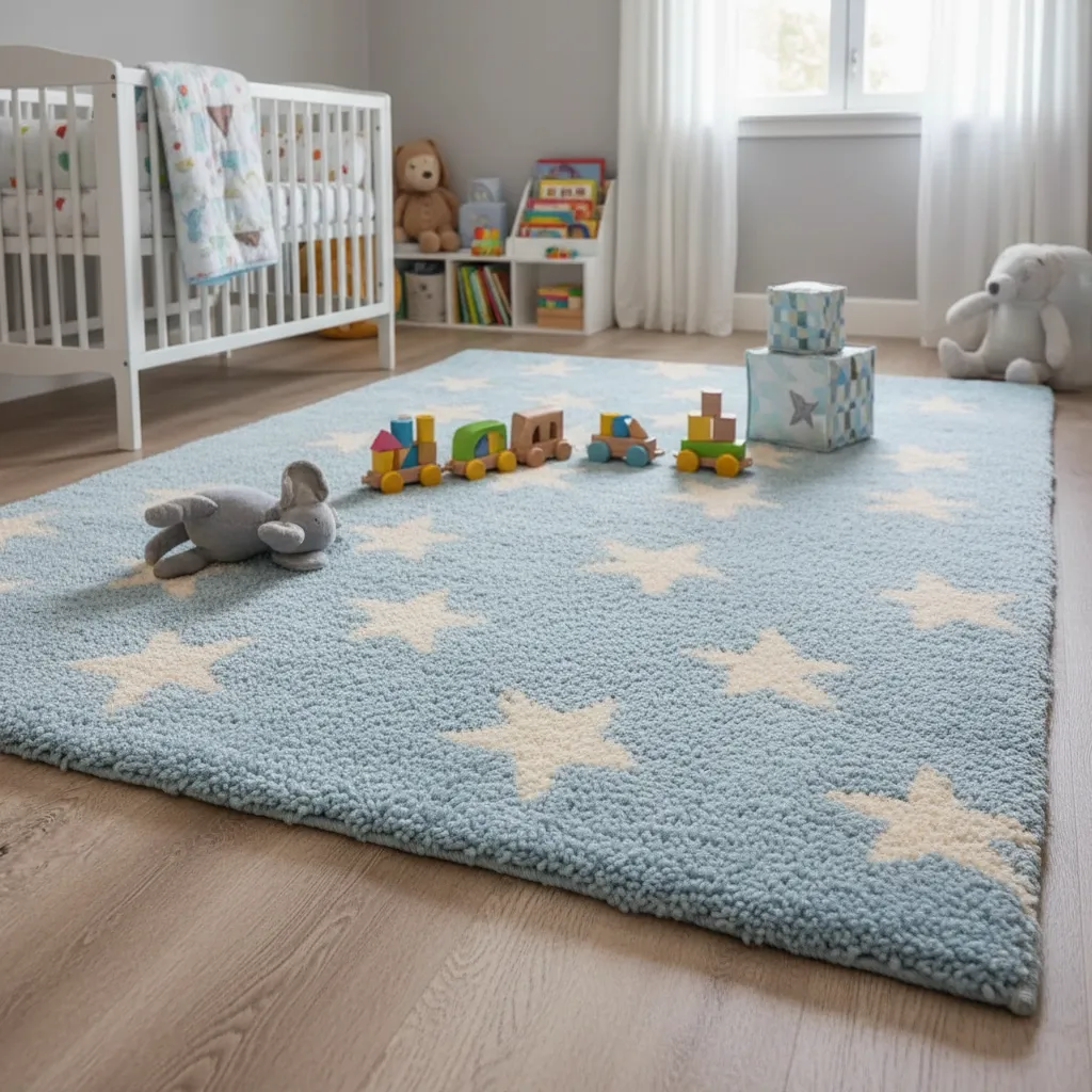Alfombra infantil estrellas 1.00 x 1.50
