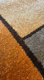 Alfombra Terracota moderna geometrica 1.90 x 2.80 pelo cortado - Imagen 2