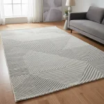 Alfombra tejido plano moderna (7069)