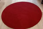 Alfombra redonda pelo cortado Pallas 1.18 Roja