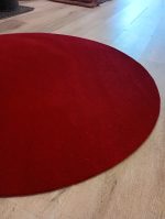 Alfombra redonda pelo cortado Pallas 1.18 Roja - Imagen 3