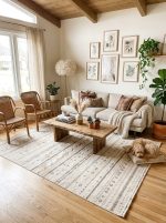 Alfombra bohemia beige neutra 1.60 x 2.30