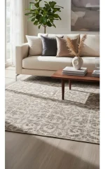 Alfombra Paris 1.40 x 2.00 beige pelo corto - Imagen 2