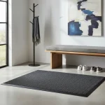 Felpudo de rulo con borde antitropiezo 1.20 x 0.80 gris oscuro