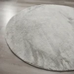 Alfombra super suave 1.20 redonda Gris Piedra - Imagen 3