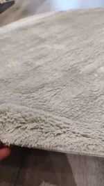 Alfombra super suave 1.20 redonda Gris Piedra - Imagen 2